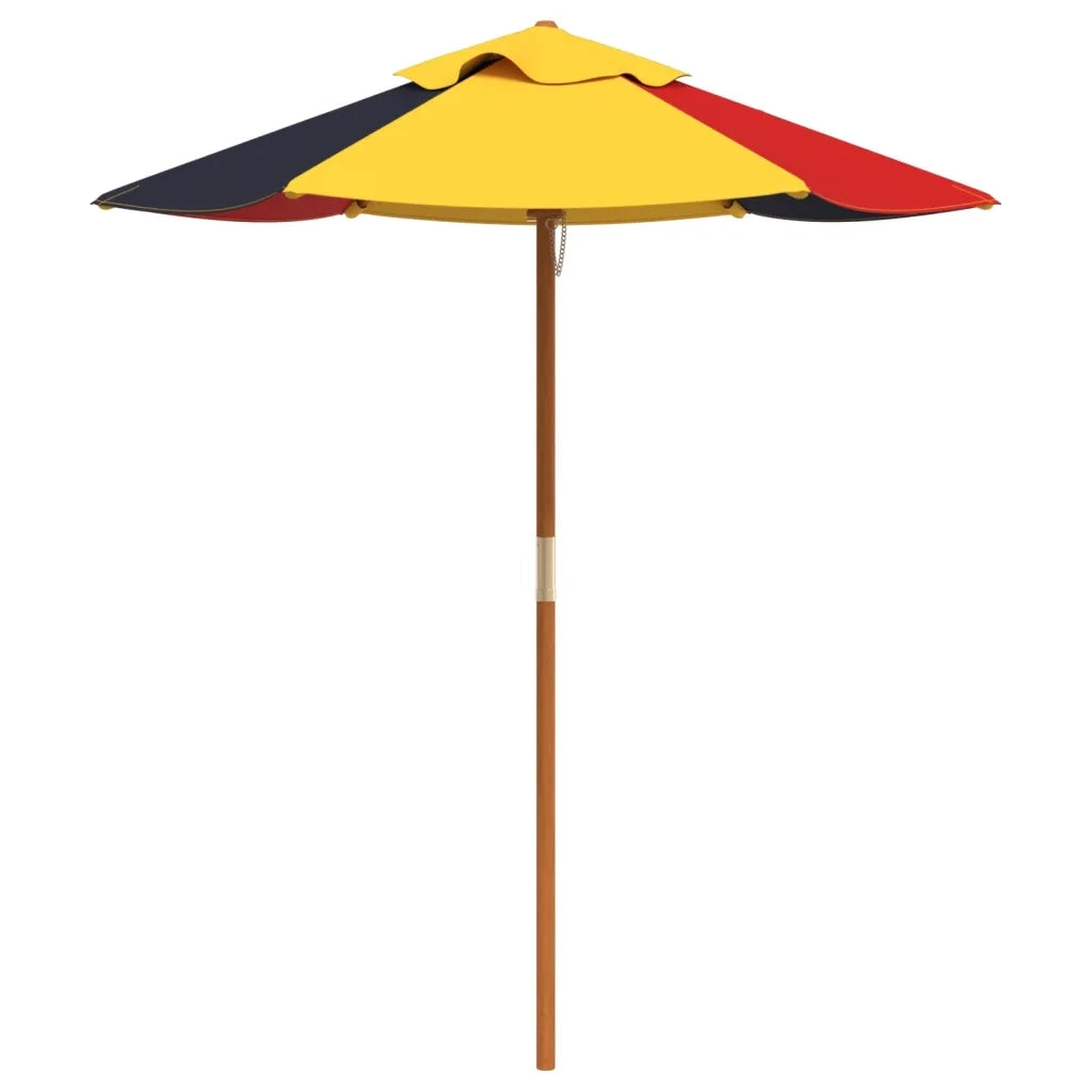 Ombrellone da Giardino per Bambini con Palo in Legno Ø120x140cm 4008989