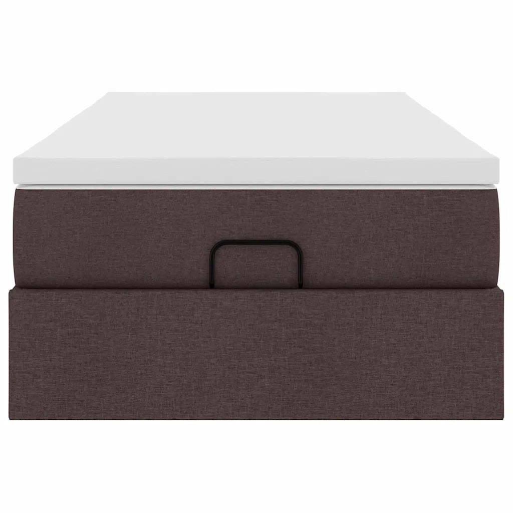 Struttura Letto Pouf con Materasso 100x200 cm in Tessuto 3311088