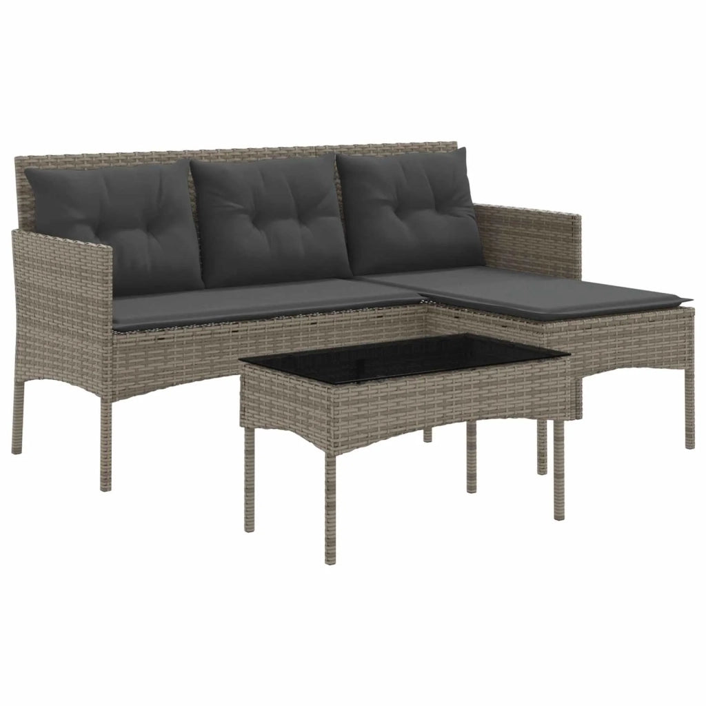 Set Divano da Giardino con cuscino 2 pcs polyrattan 4103805