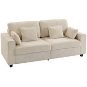 Divano 3 posti in velluto antimacchia ¨C Minimal ¨C beige