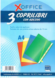 COPRI LIBRO BUSTA 3 PZ FORMATO A4