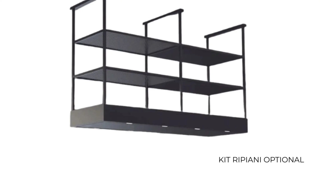 CAPPA MENSOLA ISOLA cm 116X54 - Nera - 900 m3/h