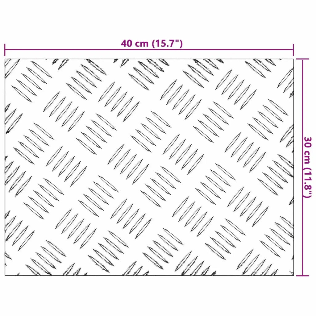 Gradini per Scale 4 pcs Argento 40 x 30 cm Alluminio 4104288
