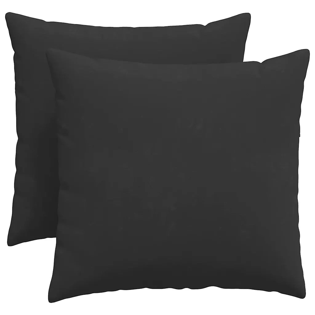 Cuscini da Divano 2 pcs Nero 50 x 50 cm Tessuto 42013986