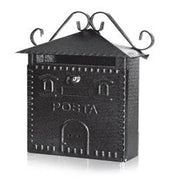 Trade Shop - Cassetta Posta Postale In Ferro Battuto Esterno Buca Lettere 30x36x10cm -