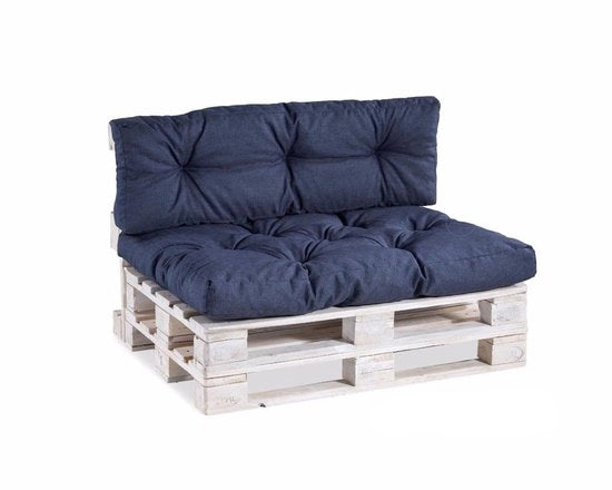 Palletcuscini Riempiti di Schiuma di Poliuretano - Palletbanca - Cuscini da Giardino - Sostegno di Tavolo 120x50 - Resistente al Tempo - Equilibrio Perfetto Tra Durezza e Solidità - Cuscini da Giardino