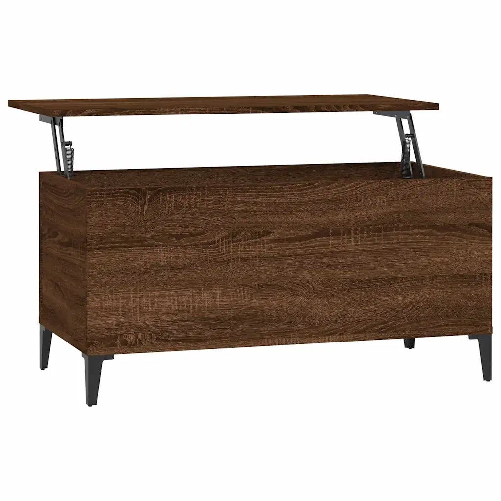 Tavolino salotto | Tavolino da caff¨¨ | Tavolino da Soggiorno Rovere Marrone 90x44,5x45 cm Legno Multistrato