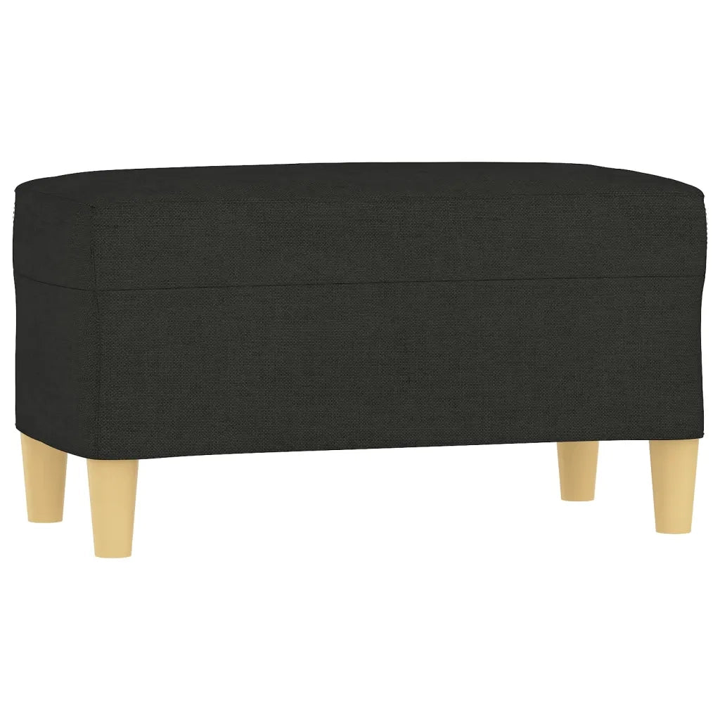 Panca-Sgabello Nero 70x35x41 cm in Tessuto 927746