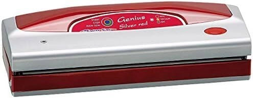 Magic Vac V402PK3 Genius Silver Macchina per Sottovuoto Aspirazione Automatica Saldatura Automatica Manuale 800 mbar colore Rosso Argento