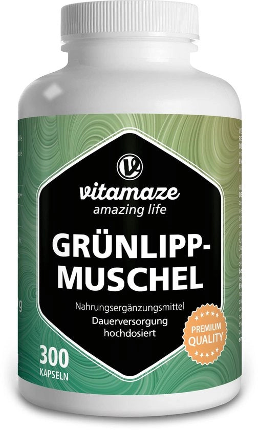 Capsule di Alga Verde 1500 mg - Supplementi Alimentari - Dose Elevata - 300 Capsule - Senza Additivi - Prodotto in Germania - Supplemento Alimentare