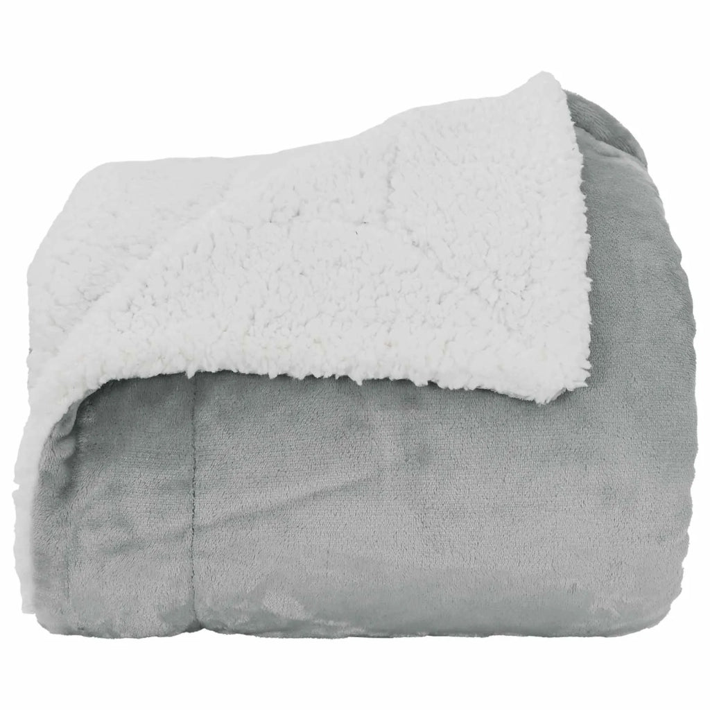 Coperta Grigio 220 x 240 cm Panno 42016987