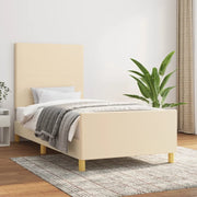 Giroletto senza Materasso Crema 90x200 cm in Tessuto 3124868