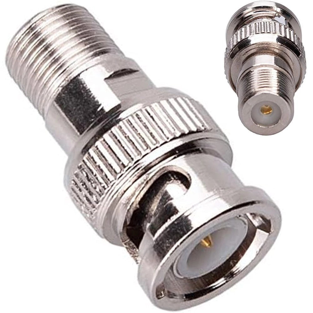 Trade Shop - Connettore Adattatore Maschio Bnc / Presa Sat Femmina Telecamere Maxtech C-002 -