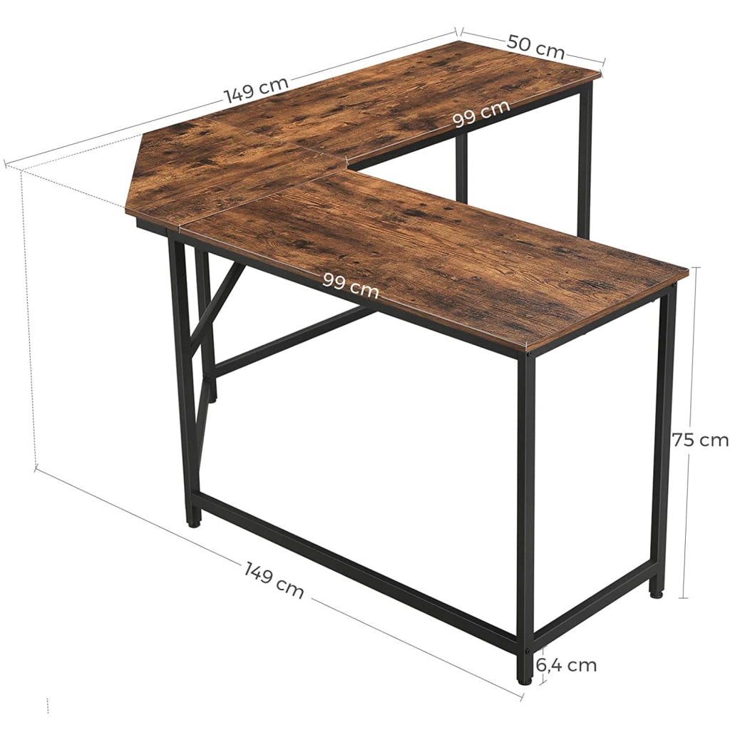 Scrivania rustica per computer VALORA per ufficio domestico - LWD73X