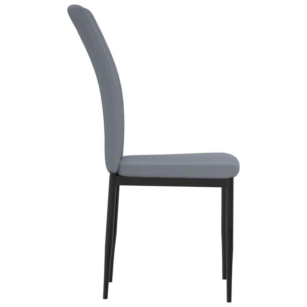 Sedie da Pranzo 4 pz Grigio Chiaro in Velluto 326104