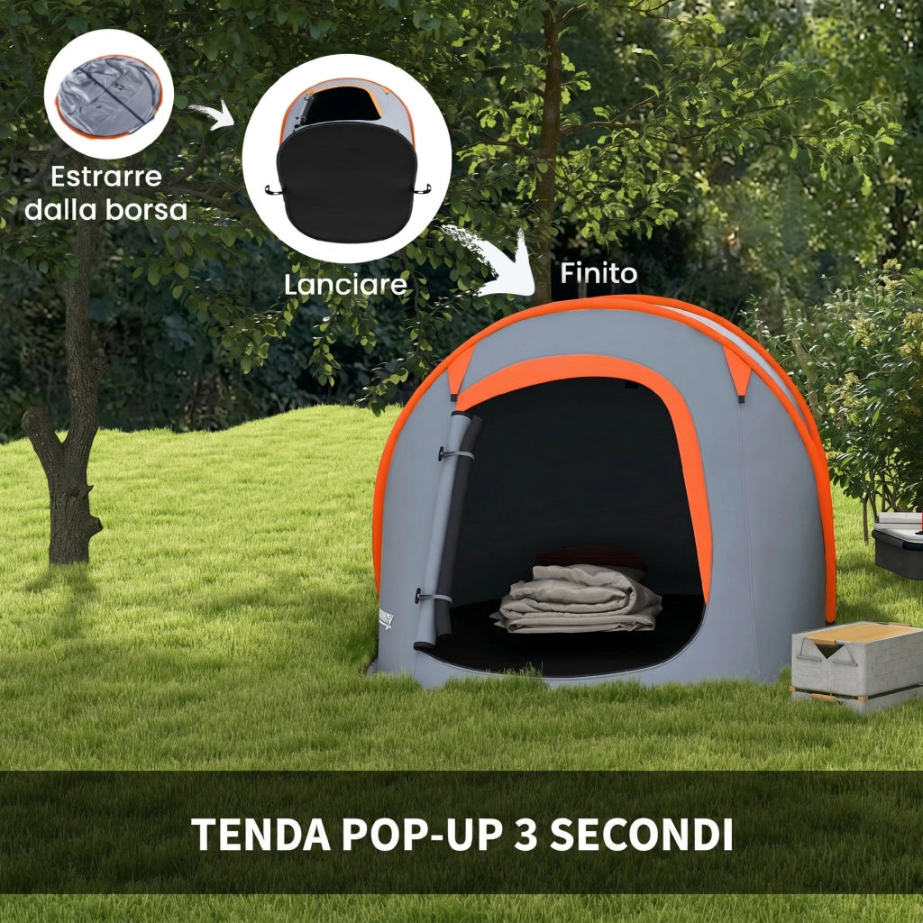 Tenda da Giardino Pop Up Impermeabile ¨C Minimal ¨C Grigio 245x148x105 cm