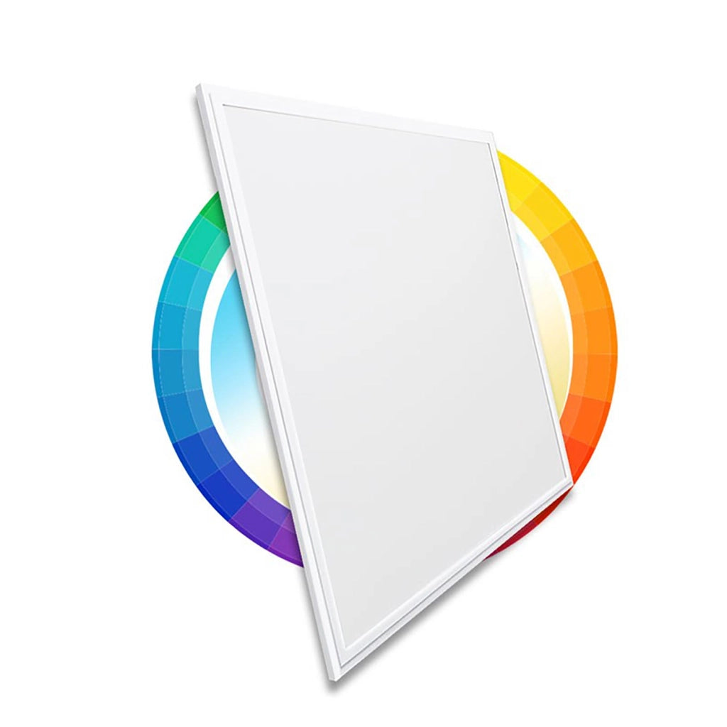 Pannello ultra slim incasso LED dimmerabile 94W RGB RGBW 4000K cromoterapia luce colorata centro commerciale ufficio 24V RA90 60x60cm