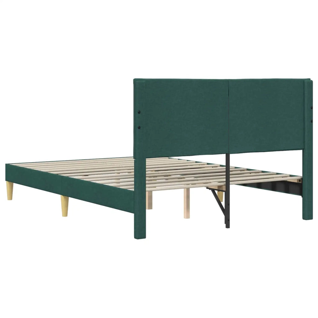 Struttura del letto Verde Scuro 120 x 190 cm Tessuto 42027573