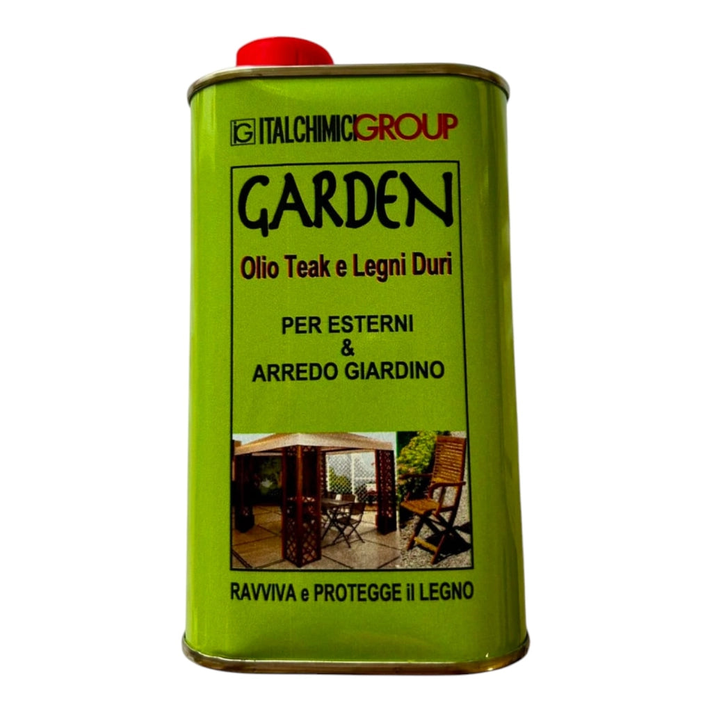 Garden olio per teak e legni duri 500 ml - olio per proteggere legni da esterno