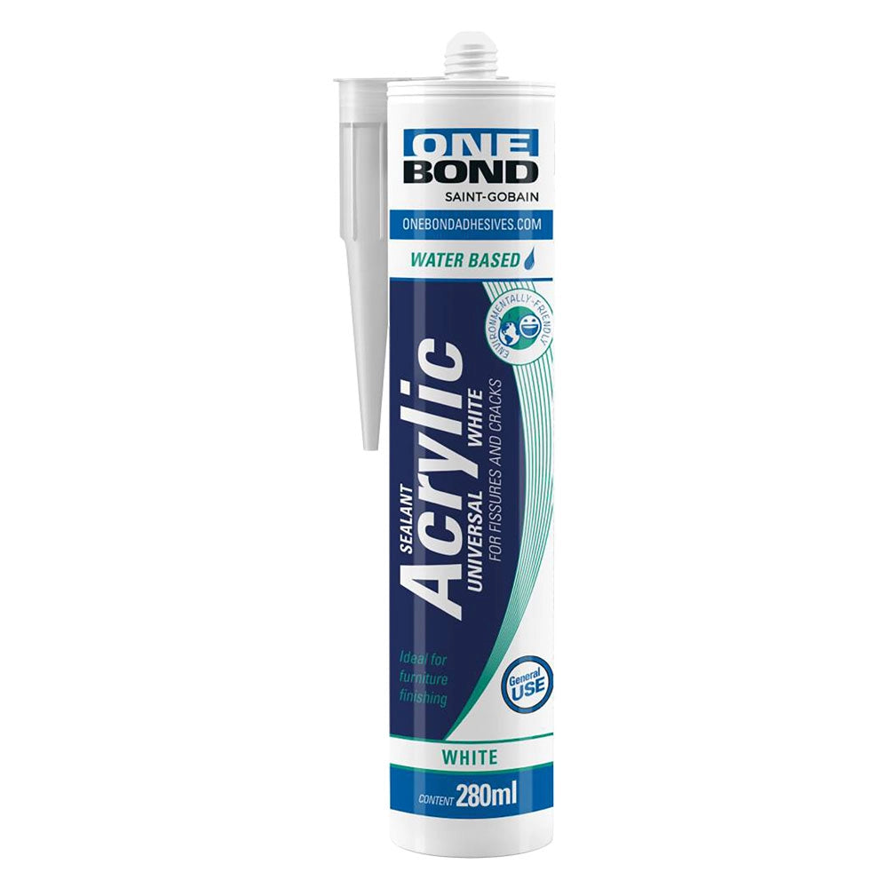 Silicone Acrilico Bianco Onebond Acrylic Universal 12 Pezzi 280 ml