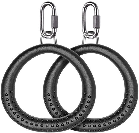 Trapezino da Sospensione - 2 Pezzi - Design Antiscivolo - Leggero - Multifunzionale - Adatto per Attività All'Aperto - 13 cm Diametro del Manico - Tendalino da Sospensione
