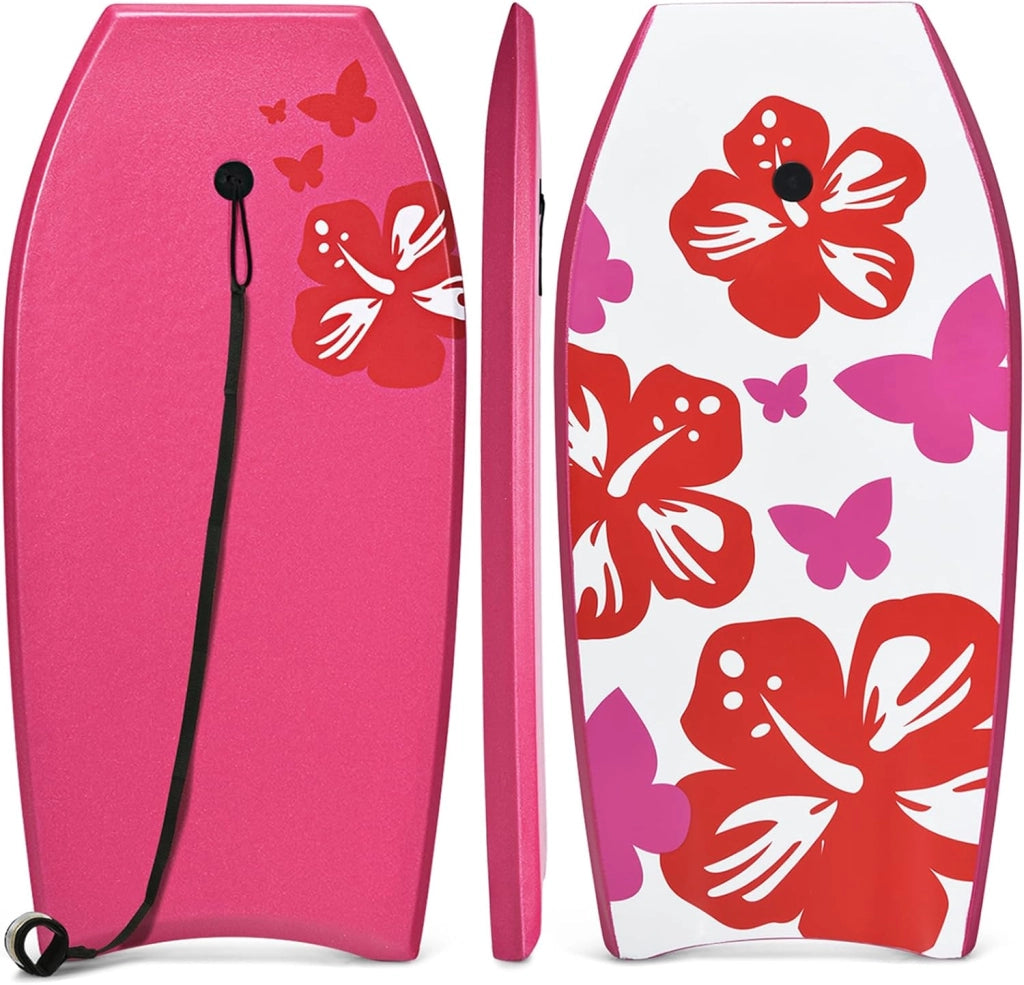 Tavola da Surf 41", Tavola Surf Bambini e Adulti in XPE, EPS e HDPE, Tavoletta Mare con Leash per Polso, Portata 85 kg