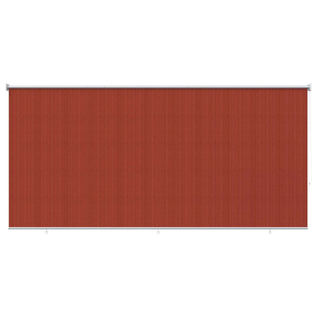 Tenda a Rullo Esterno Blocco UV 90% Terracotta 350 x 140 cm 42035997
