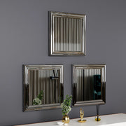 Ortona, Specchio Modulabile, 40x40h cm Argento