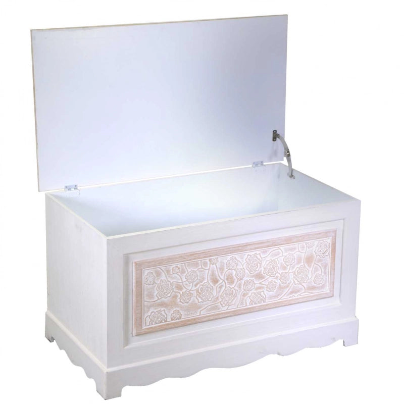 Mobile legno cassapanca andorra cm 80x45h45