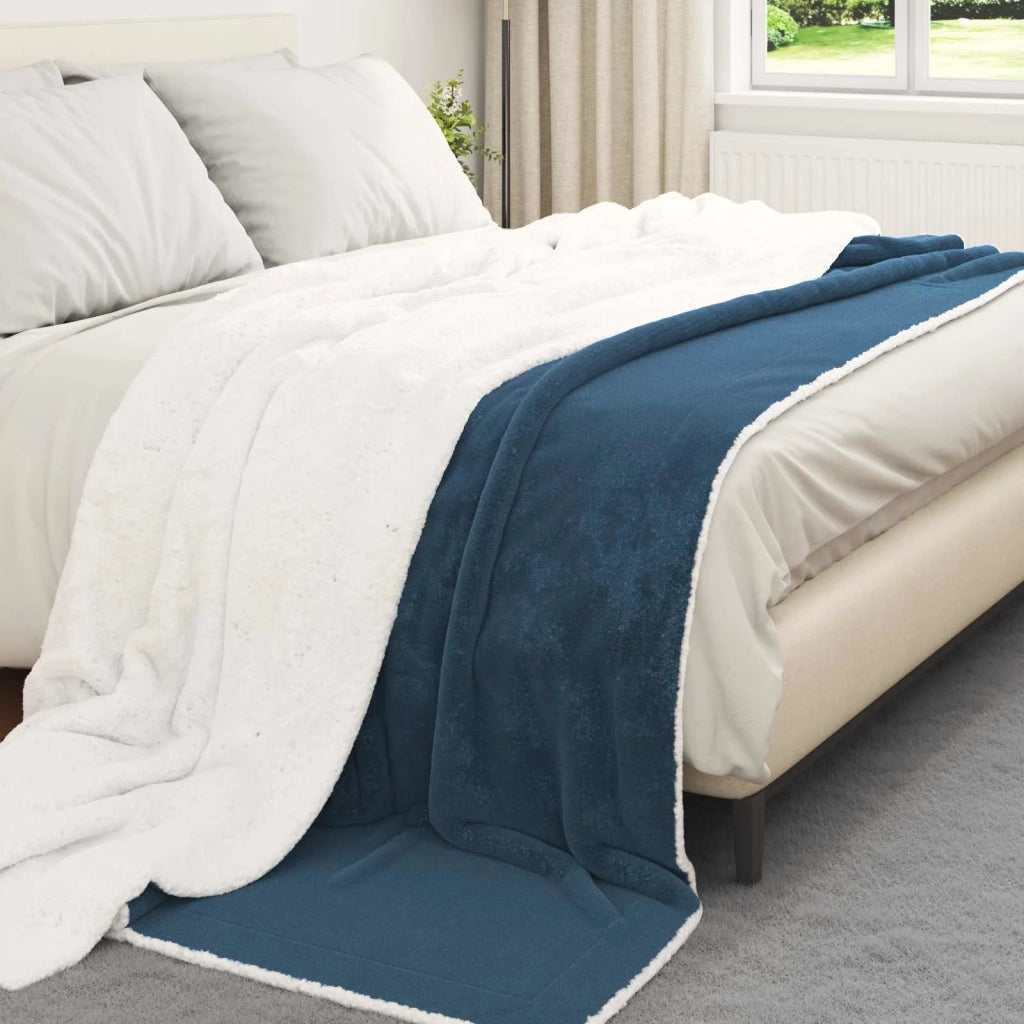 Coperta Blu navy 220 x 240 cm Panno 42016991