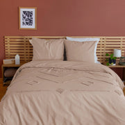 Set biancheria da letto di cotone rosa, 2 posti
