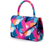Borsa Satinata per Donna con Catena per Matrimonio, Festa Notturna e Eventi, con Portafoglio e Tasca (MHY, Colori Vari - MHY101)