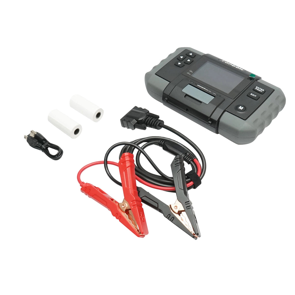 Tester digitale per batterie con stampante 12-24V, protezione da polarità 100-2000A BT600