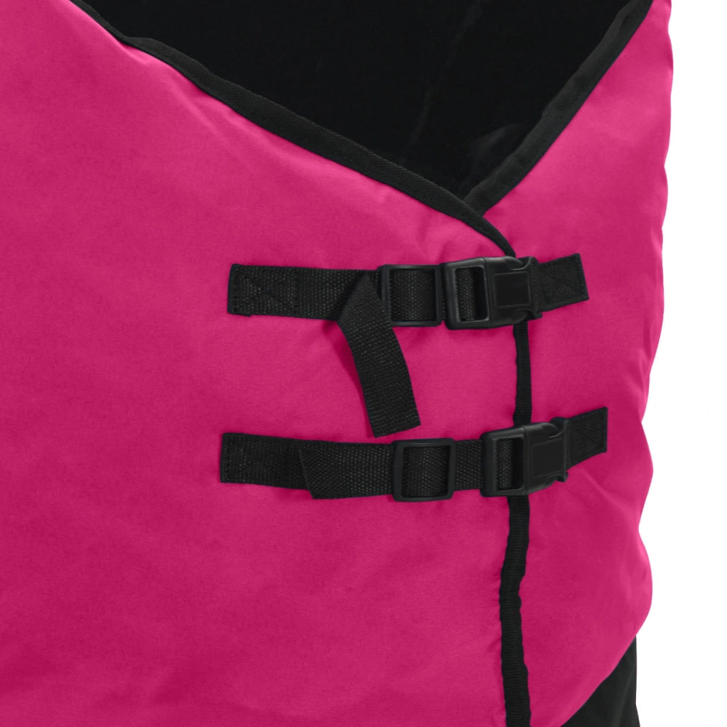 Coperta per Cavalli Rosa e Nero 145 cm Poliestere 42013084