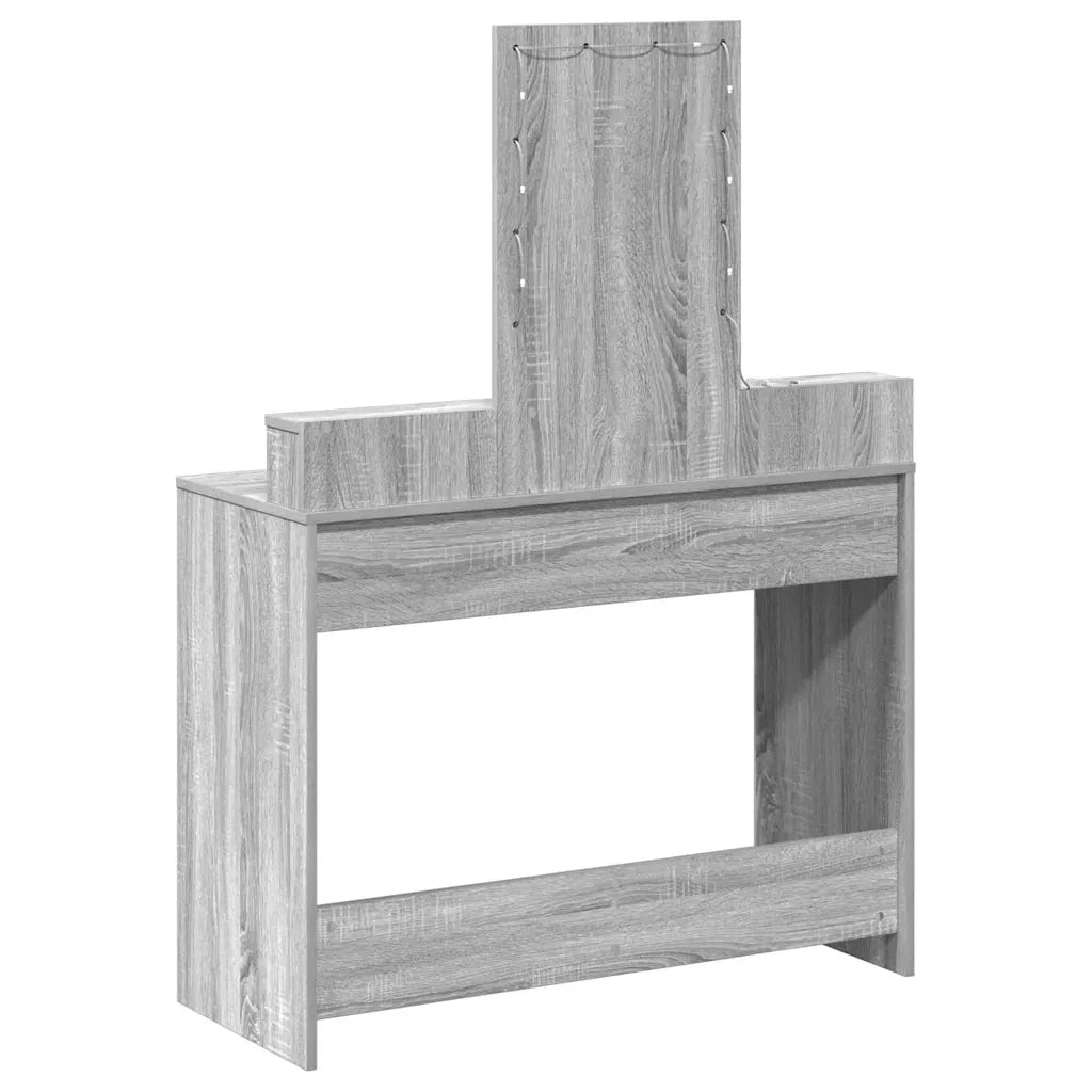 Tavolo da Trucco Grigio 100 x 41 x 140 cm Legno multistrato 865177