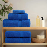Asciugamano per Ospiti SOLUND 4 pcs Blu 15 x 21 cm 550 gsm 137177