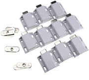 Set di riparazione per serrature a pressione - 10 serrature magnetiche - fissaggio con viti - bianco - plastica/metallo - per aprire/chiusura facile - serratura di sicurezza