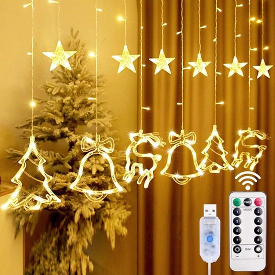Illuminazione di Natale con telecomando - 8 modi - illuminazione LED - impermeabile