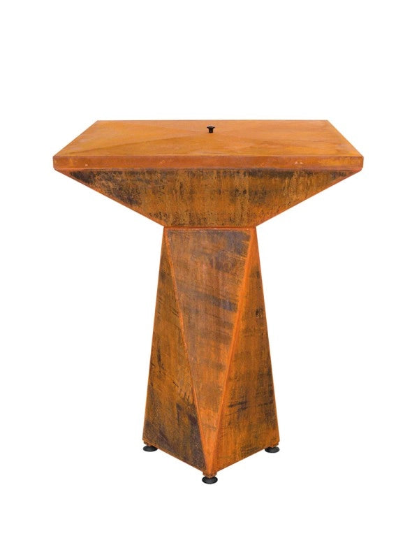 Braciere da giardino, Barbecue con grglia con gambe e copertura protettiva - G1 Basic corten