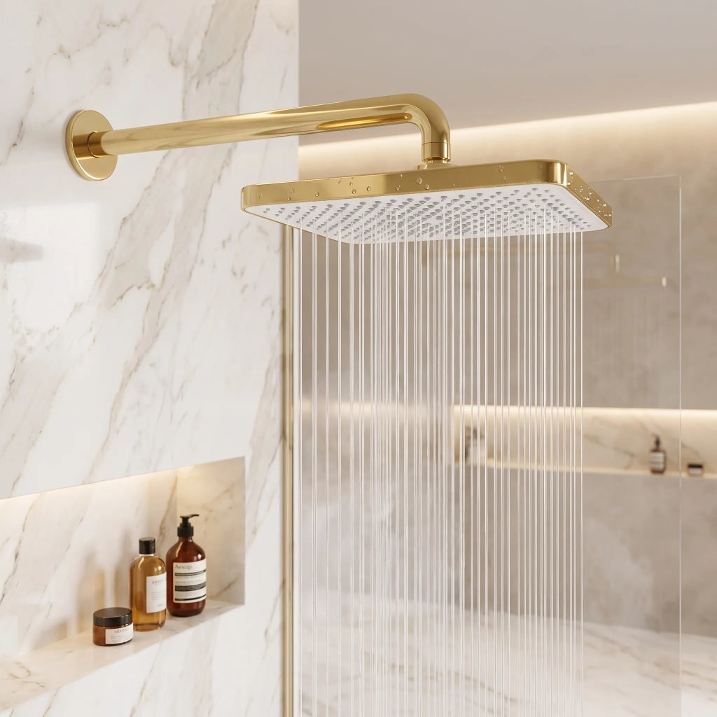 Soffione Doccia Rettangolare Rea Js-032 Gold