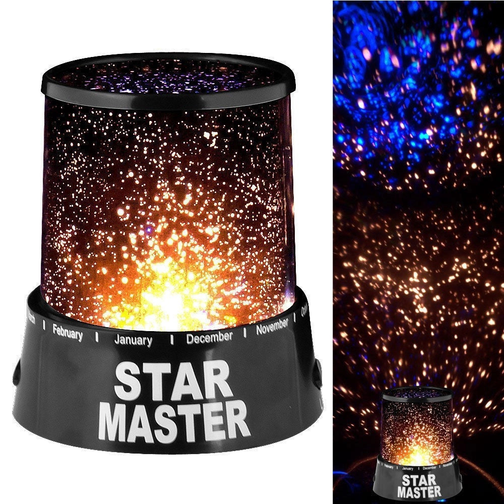 Trade Shop - Star Master Lampada Proiettore Di Stelle Led Colori Notte Effetto Cielo Stellato -