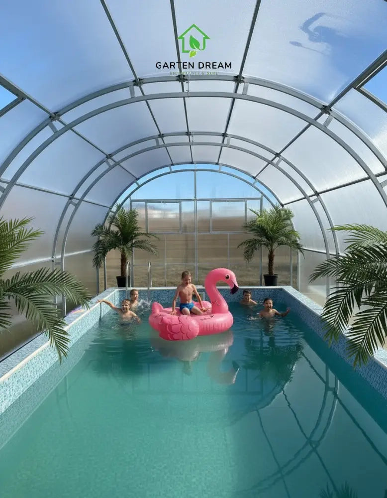 Copertura per Piscina Garten Dream OASIS 4x10 m con Policarbonato 4 mm