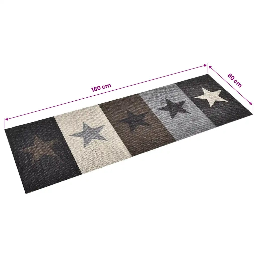 Tappetino da Cucina Lavabile con Stelle 60x180 cm 315962