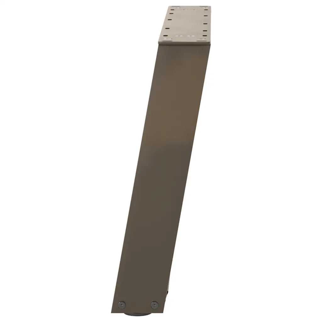 Gambe per Tavolino da Caffè a Forma di U 2 pz Acciaio Naturale 70x(42-43) cm Acciaio 4012775