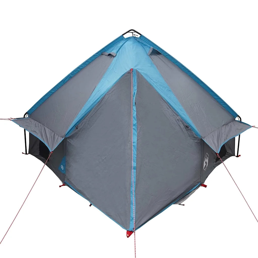 Tenda Teepee per 4 persone Blu e Grigio 388 x 320 x 169 cm