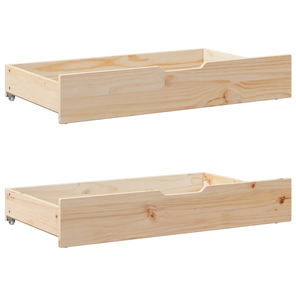 Giroletto senza Materasso-Struttura Letto 75x190 cm in Legno Massello di Pino 822233