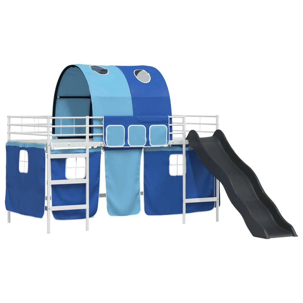 Struttura del letto loft per bambini Bianco e Blu 100 x 200 cm 42020862