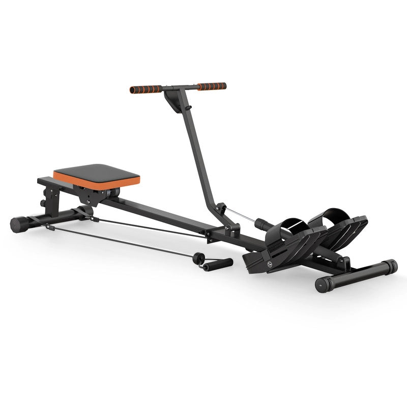 Vogatore Fitness Pieghevole da casa Vogatore a Resistenza Regolabile con indicatore Digitale 150x35x65 cm