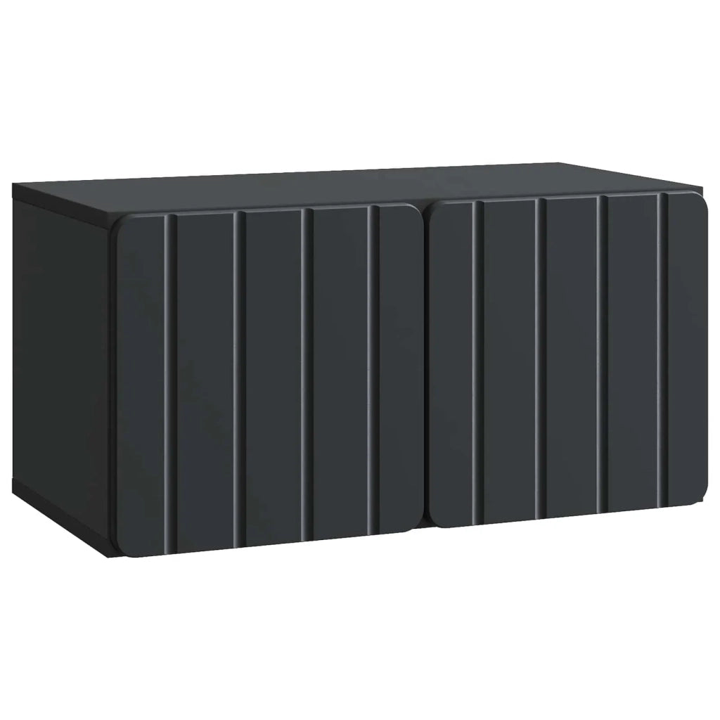 Mobile TV da Muro | Armadietto TV | Mobile Porta TV Nero 59,5 x 31 x 30 cm