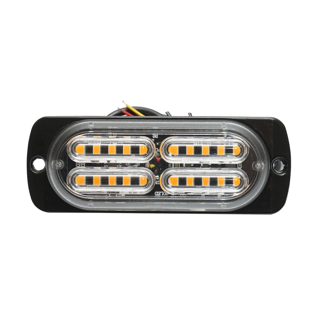 Lampada di segnalazione a LED 12-24V, 20W, gialla, 20 LED 110x40x12mm